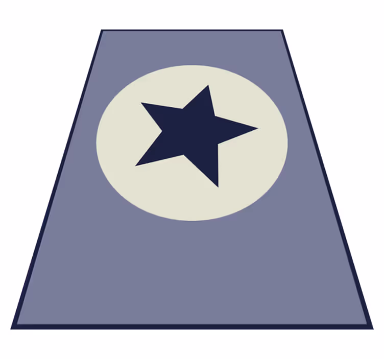 Stellar Centerpiece star vinyl rug - TenStickers