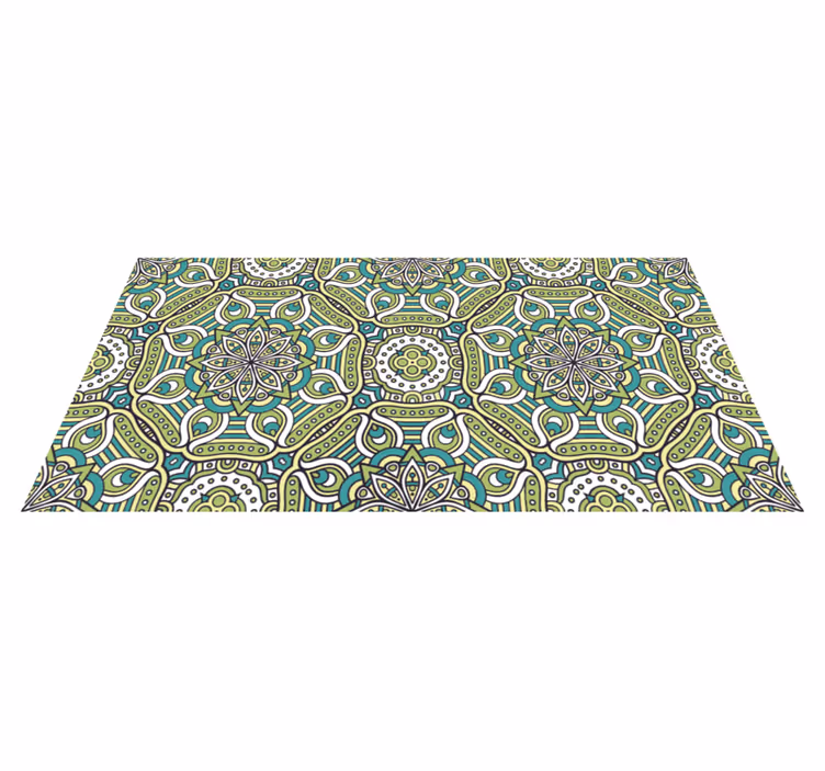 Mandala vinyl rug with mandala design - TenStickers