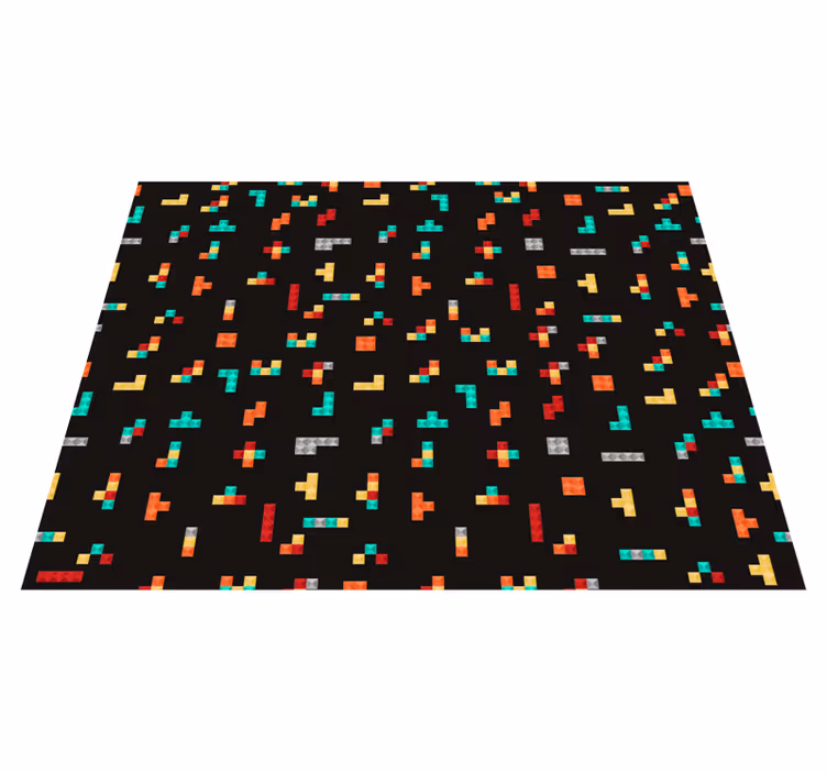 Tetris Theme gaming vinyl rug - TenStickers