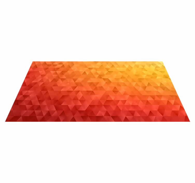 Colour gradient geometric vinyl rug - TenStickers