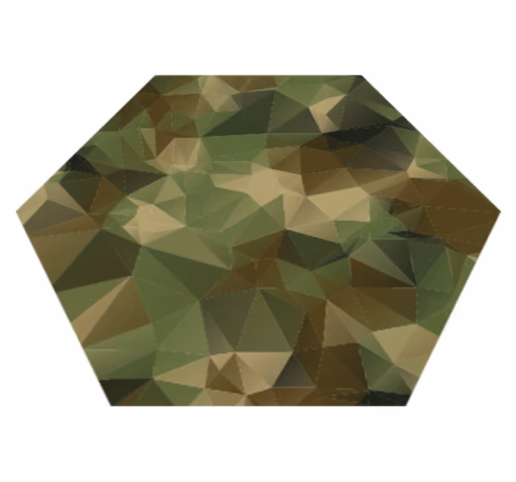 Geometric vinyl rug geometric patterned hexagon - TenStickers