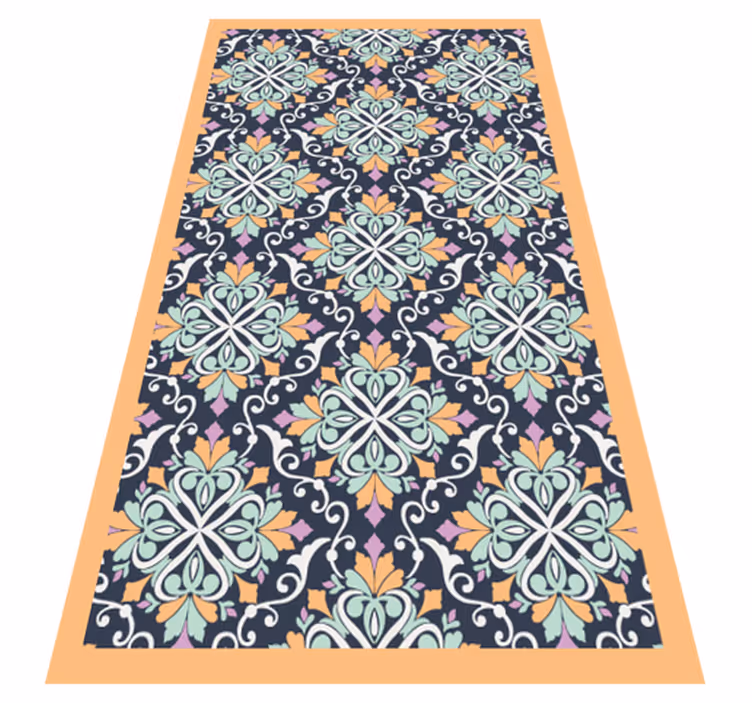 Mosaic vinyl rug with mosaic inspired design - TenStickers