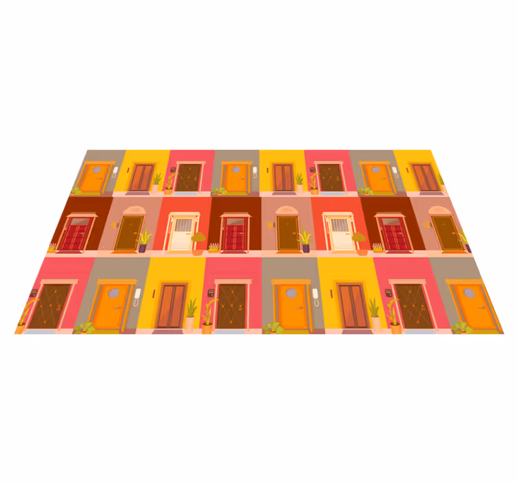 doors on the floor rug modern rug - TenStickers