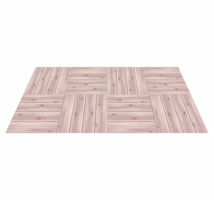 Wood grain pattern wood flooring - TenStickers