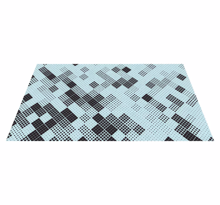 Mosaic vinyl rug in mosaic design - TenStickers