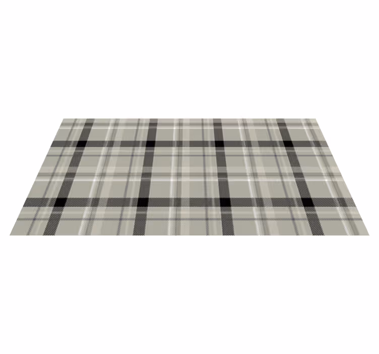 Plaid Pattern texture vinyl rug - TenStickers