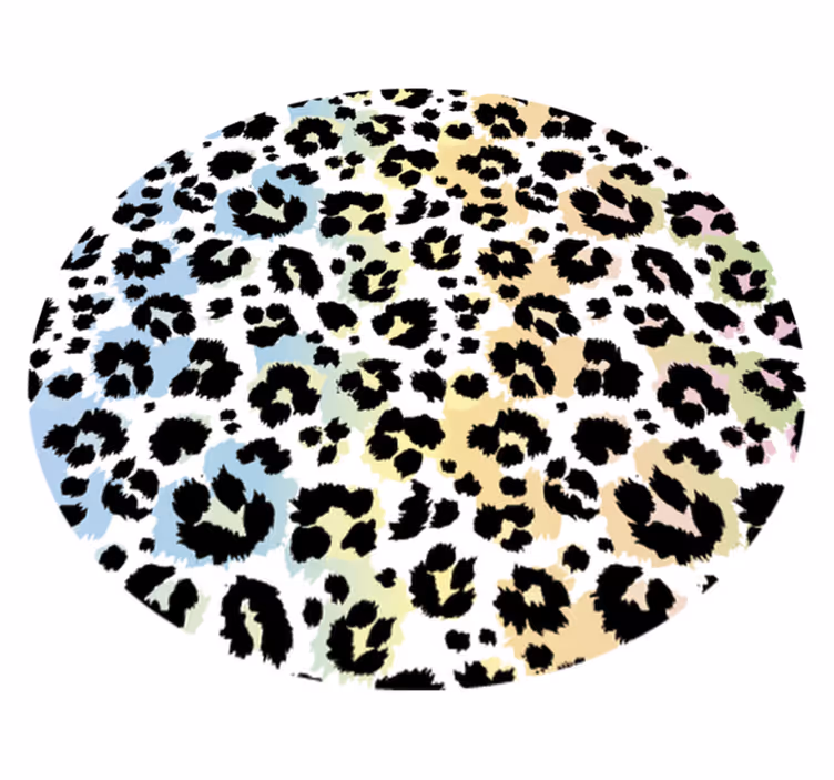 Leopard Spots Pattern animal print vinyl rug - TenStickers