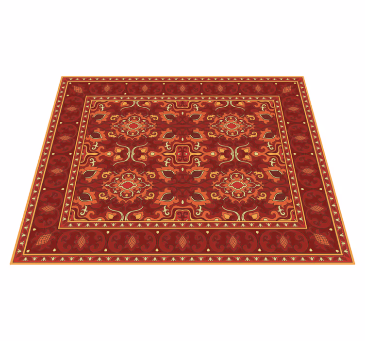 Ornate Medallion mandala vinyl rug - TenStickers