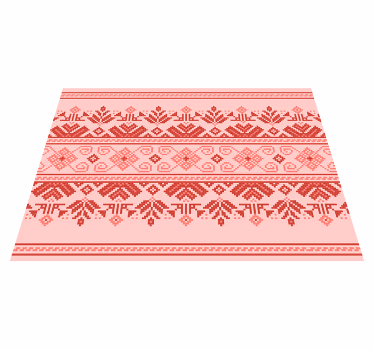 Ethnic Ornamental Pattern mandala vinyl rug - TenStickers