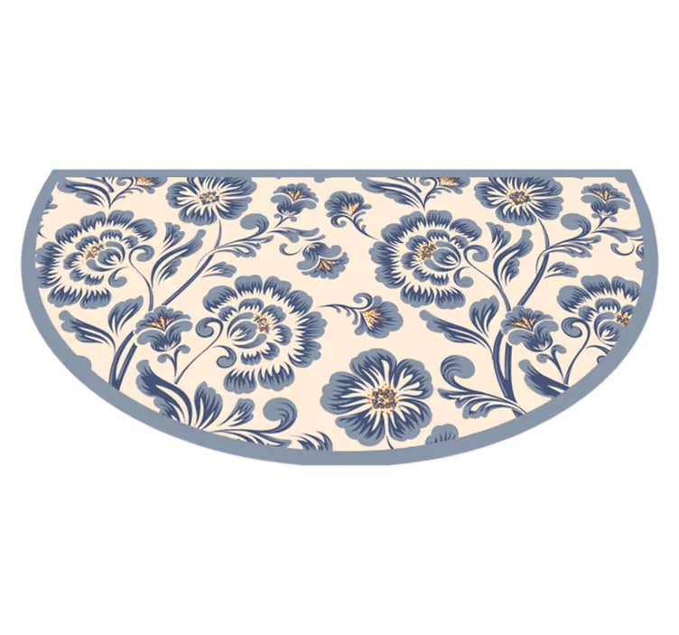 Botanical Entryway Enhancer floral vinyl rug - TenStickers