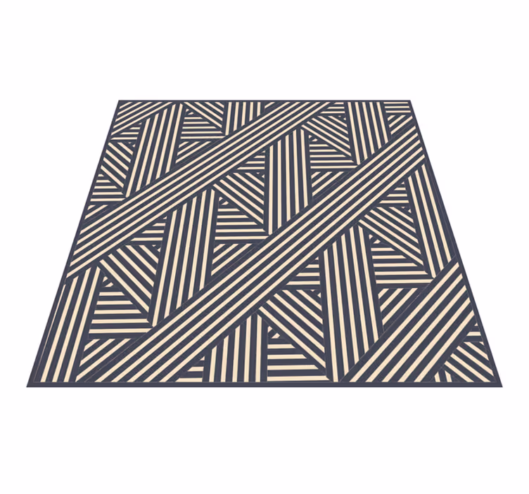 Angular Geometry geometric vinyl rug - TenStickers