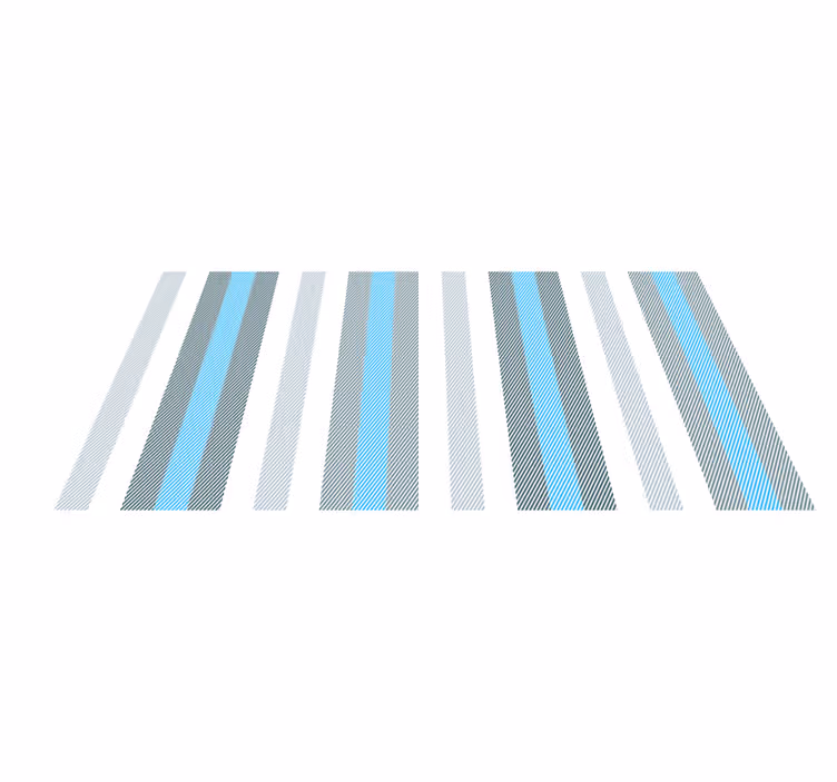 Vinyl rug striped navy blue tones  vinyl rug - TenStickers