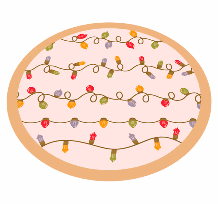 Festive Garland event vinyl rug - TenStickers