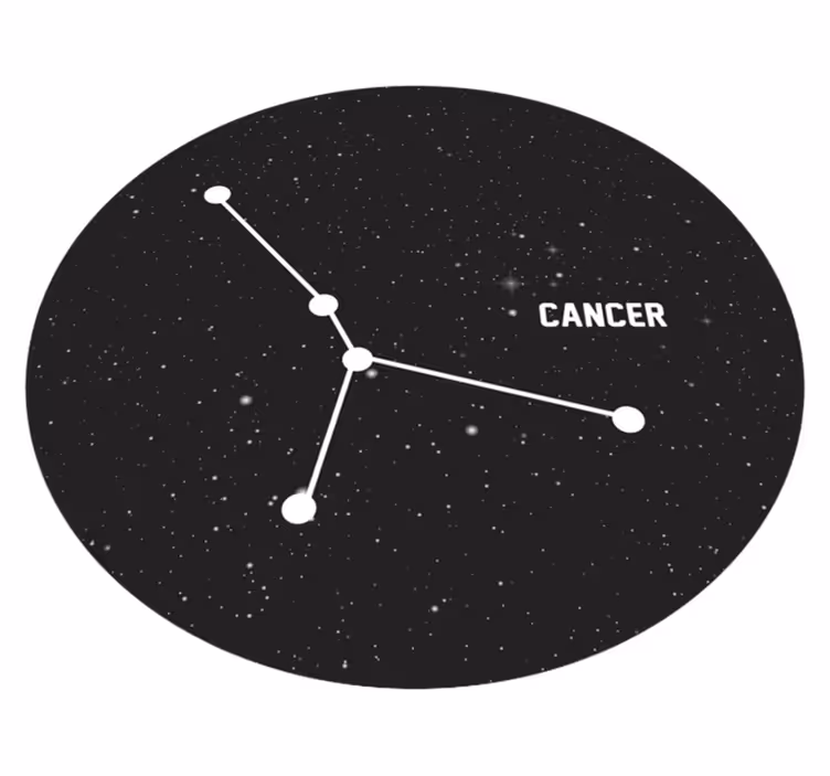 Celestial Constellation star vinyl rug - TenStickers
