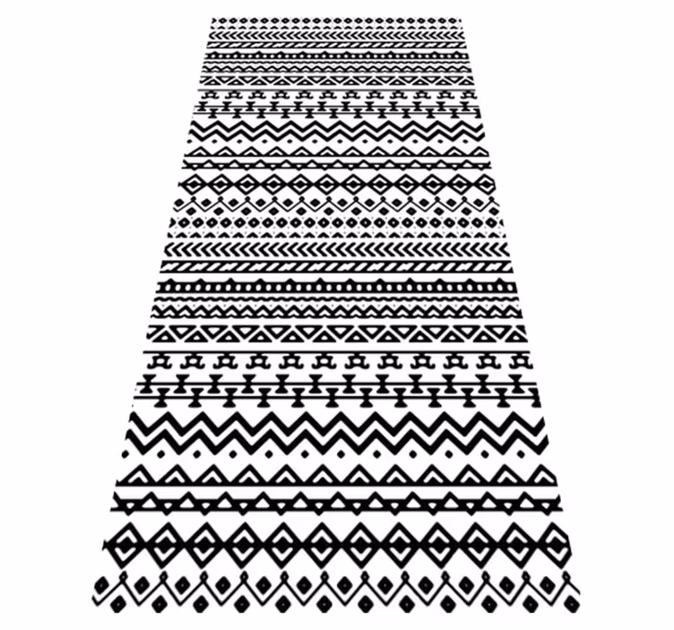 Tribal Pattern Decor world map vinyl rug - TenStickers
