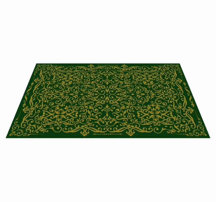 Ornate Swirling Pattern texture vinyl rug - TenStickers