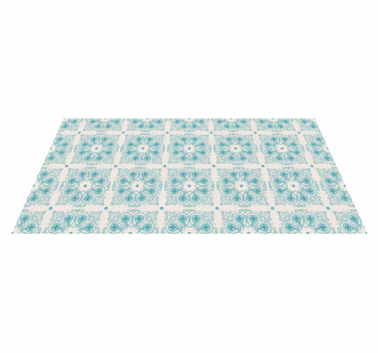 Mosaic vinyl rug mosaic mandala pattern - TenStickers