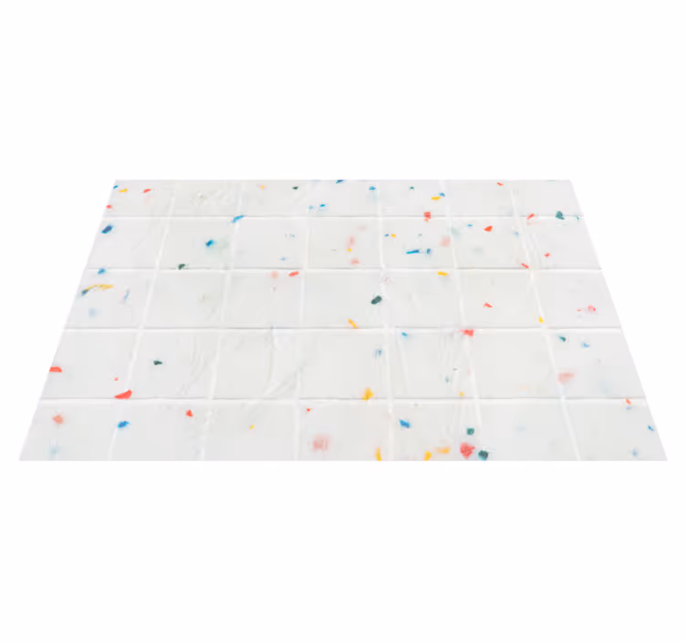Tile vinyl rug terrazzo tile design - TenStickers