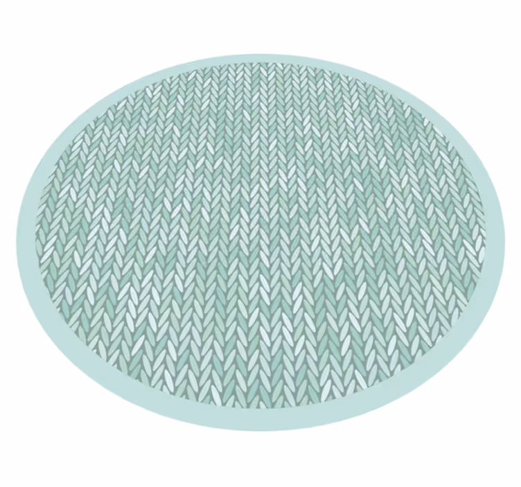 Twisted Stripes Motif stripes vinyl rug - TenStickers