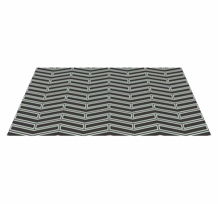 Nordic them and white motif  nordic rug - TenStickers