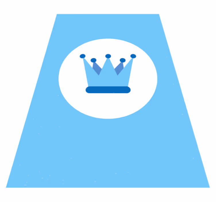 Royal Crown Emblem nursery vinyl rug - TenStickers