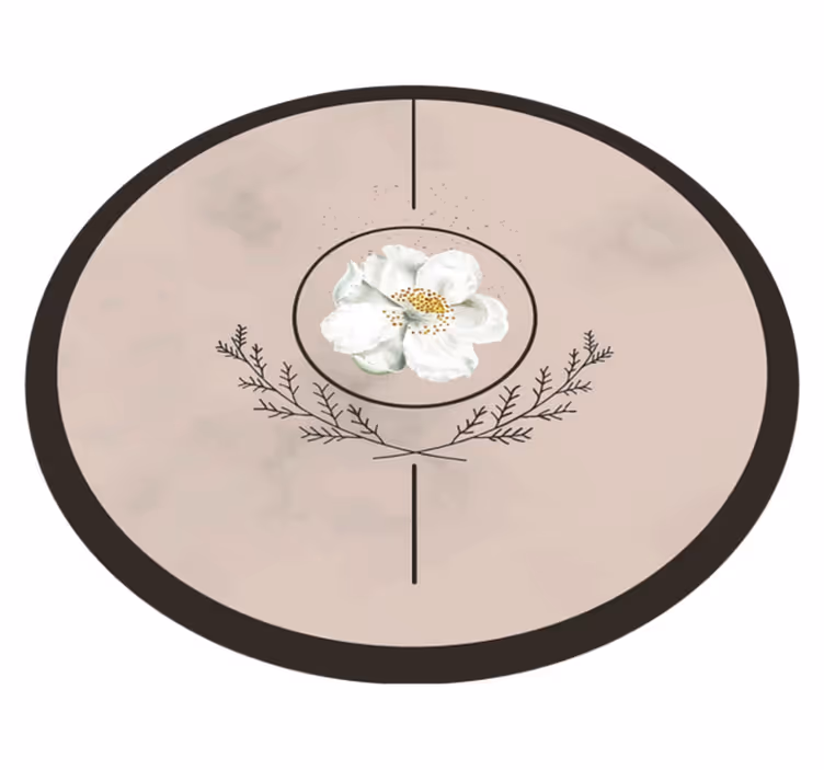 Marble musk rose bedroom rug - TenStickers