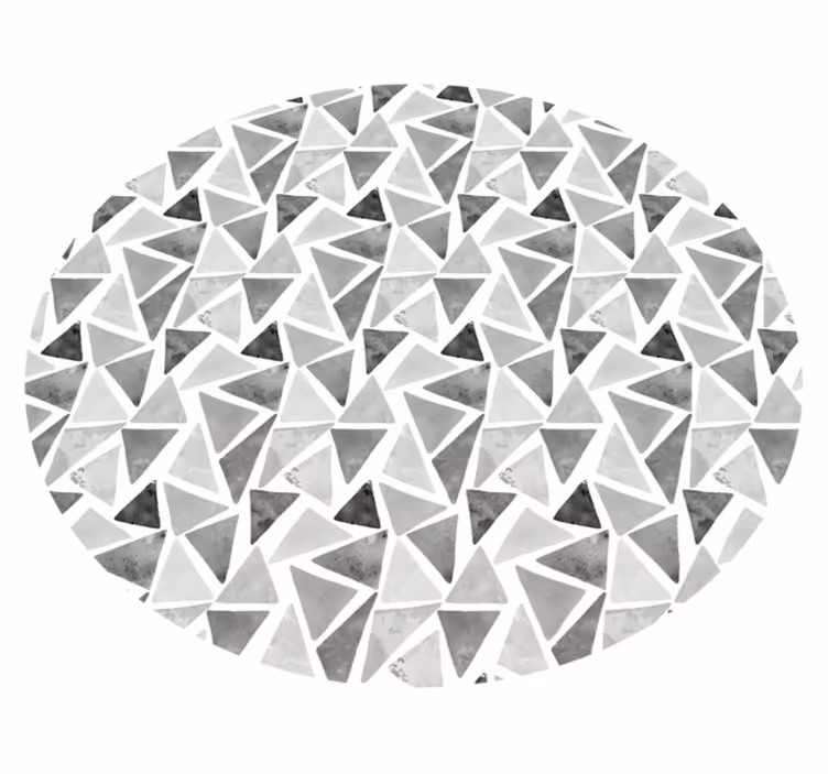Geometric vinyl rug in marble effect design - TenStickers