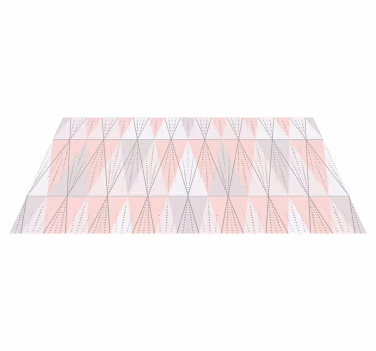 Geometric vinyl rug geometric linearity - TenStickers