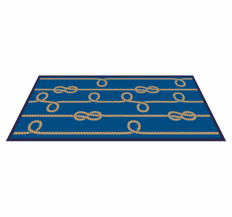 Nautical Knots Pattern texture vinyl rug - TenStickers