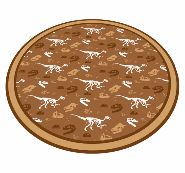 Dinosaur Motifs kids vinyl rug - TenStickers