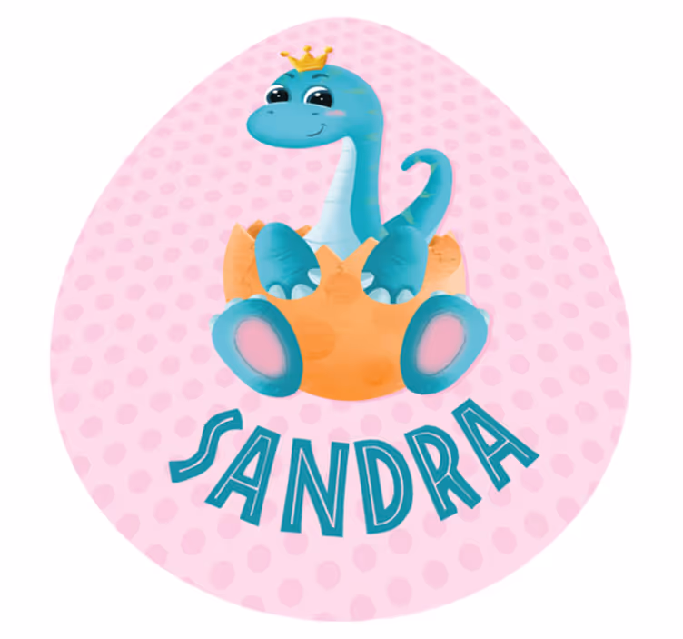 Personalized Dinosaur Graphic custom vinyl rug - TenStickers