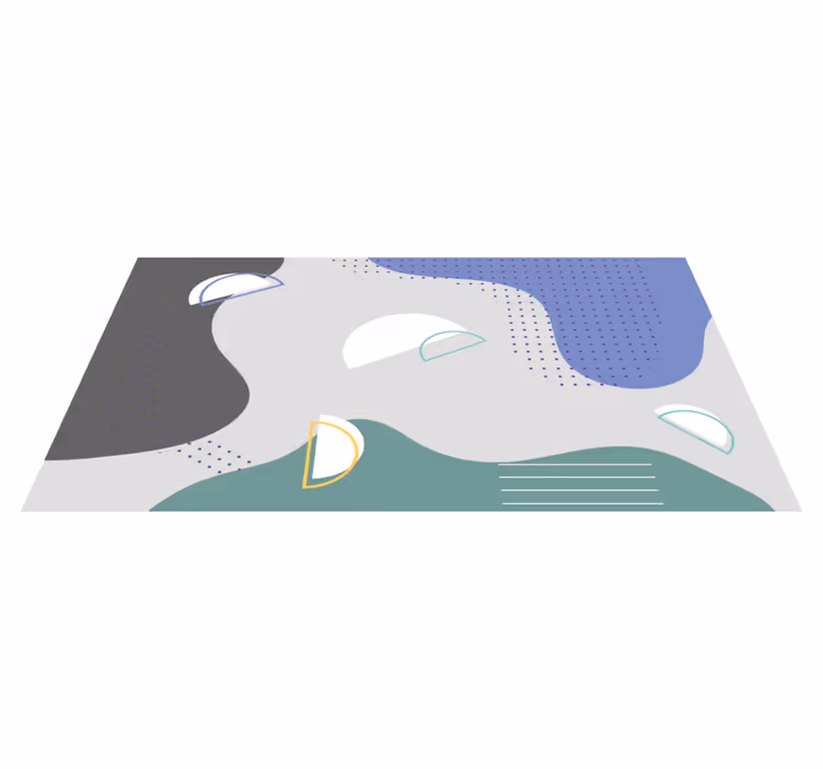 Abstract Minimalist Style minimal vinyl rug - TenStickers