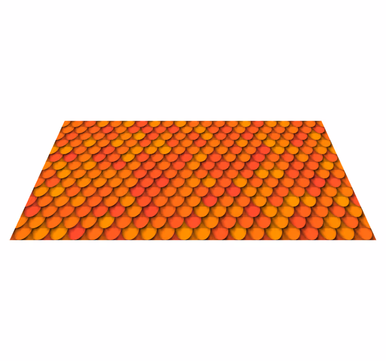 Autumn Scales Pattern texture vinyl rug - TenStickers