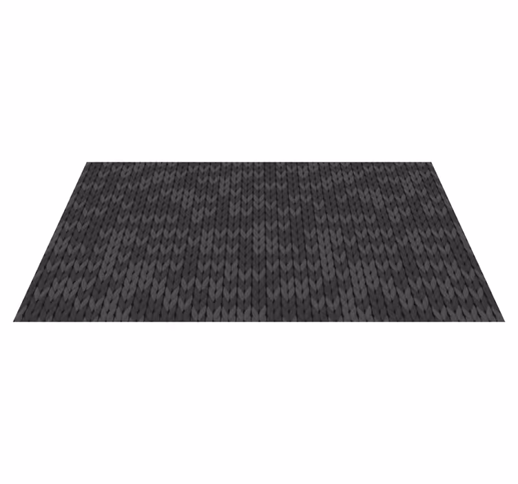 Grey ropes minimal vinyl rug - TenStickers