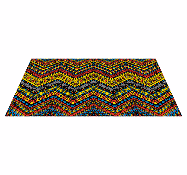 Mosaic vinyl rug colorful mosaic pathway - TenStickers