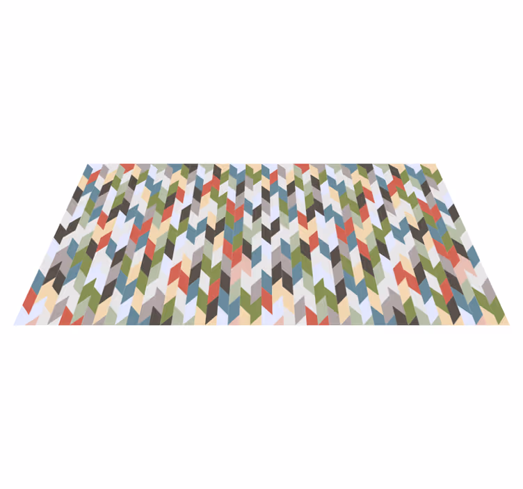 Rectangular tiles modern rug - TenStickers
