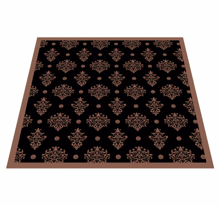 Botanical Decorative floral vinyl rug - TenStickers