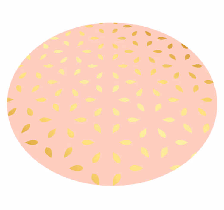 Pastel Petal Pattern floral vinyl rug - TenStickers