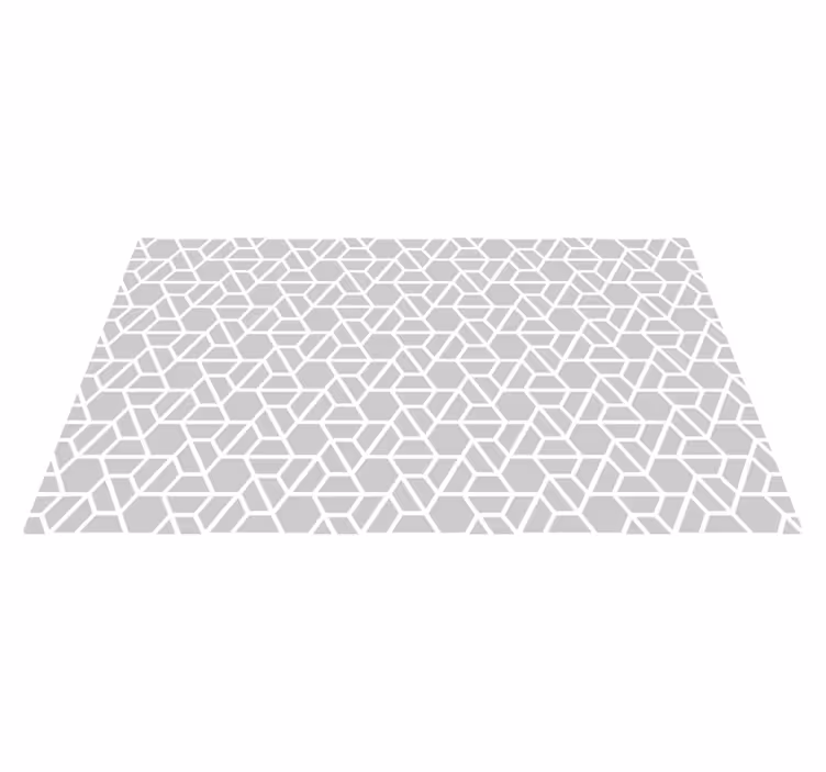 Geometric vinyl rug geometric lattice design - TenStickers