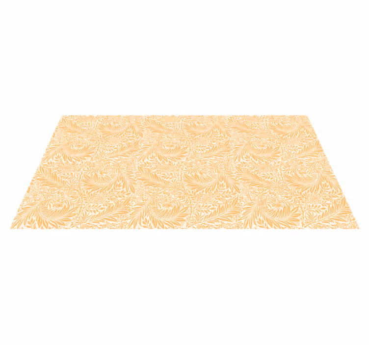 Botanical Leafy Pattern floral vinyl rug - TenStickers