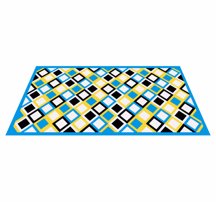 Geometric vinyl rug geometric argyle pattern - TenStickers