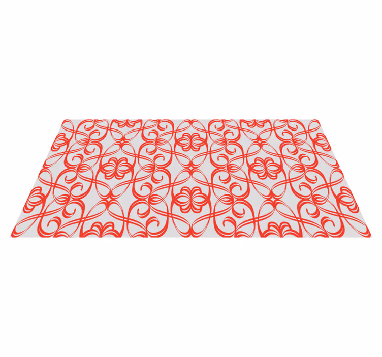 Swirled Intricacy geometric vinyl rug - TenStickers