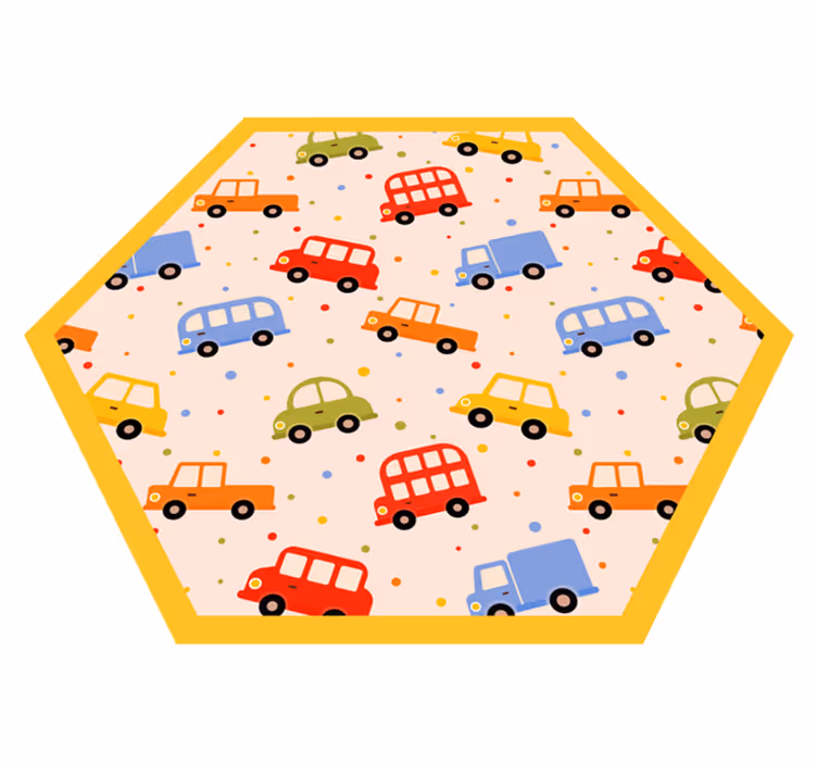 Colourful Truck vinyl rug - TenStickers