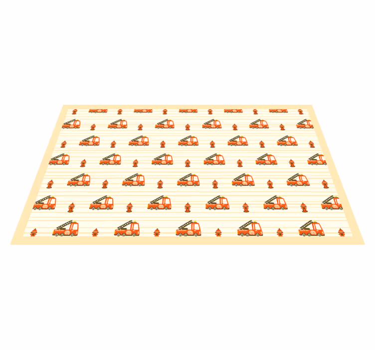 Playful Transport Theme kids vinyl rug - TenStickers
