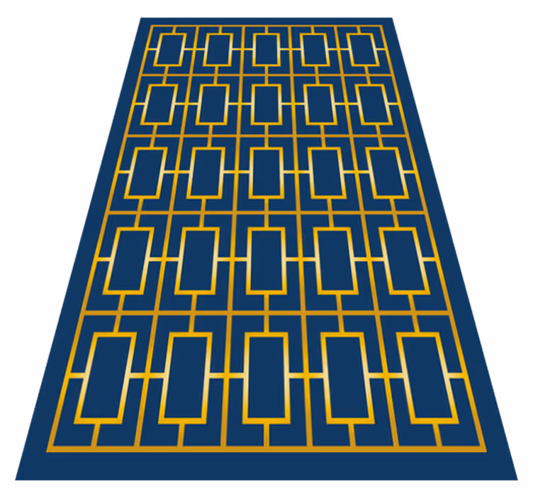Geometric vinyl rug geometric elegance - TenStickers