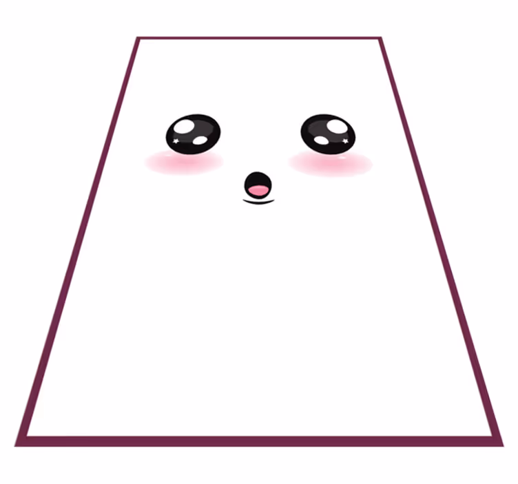 Cute anime eyes teen vinyl rug - TenStickers