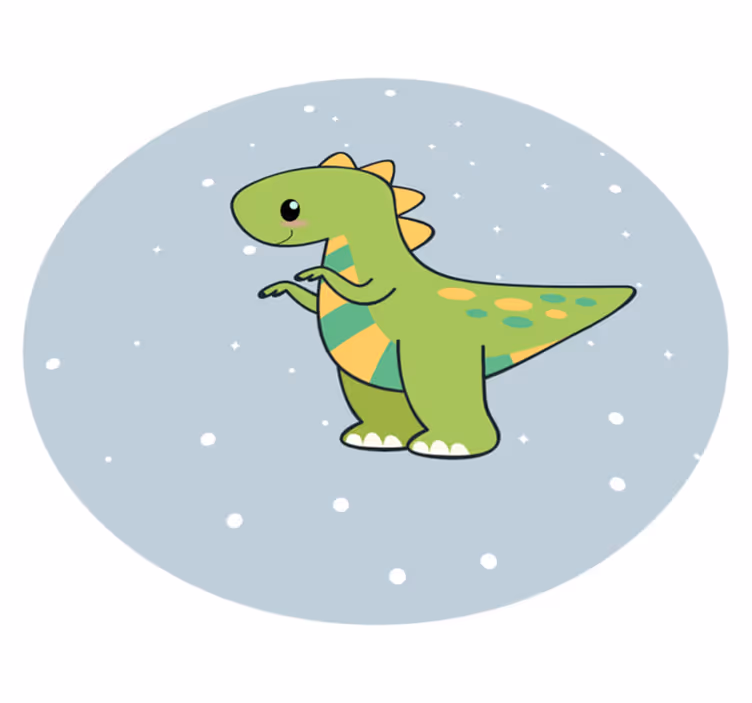 Anime dinosaur animal rug - TenStickers