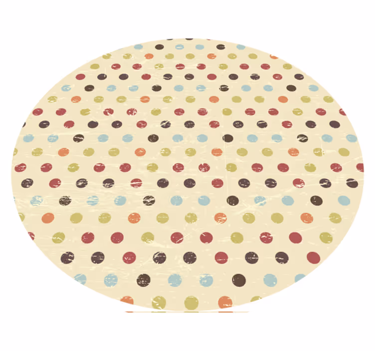 Polka Dot Textiles texture vinyl rug - TenStickers