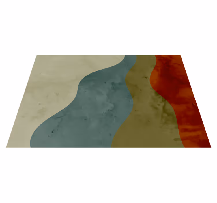With four colurs nordic vinyl rug - TenStickers
