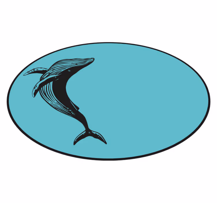 Vintage Whale animal carpet - TenStickers